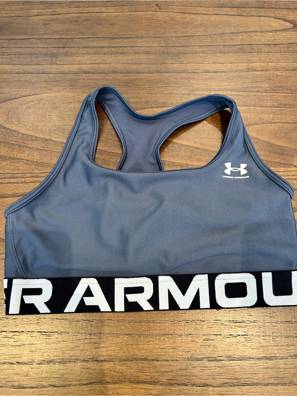 NWT Under Armour HeatGear Compression Sports Bra Navy Blue Medium
